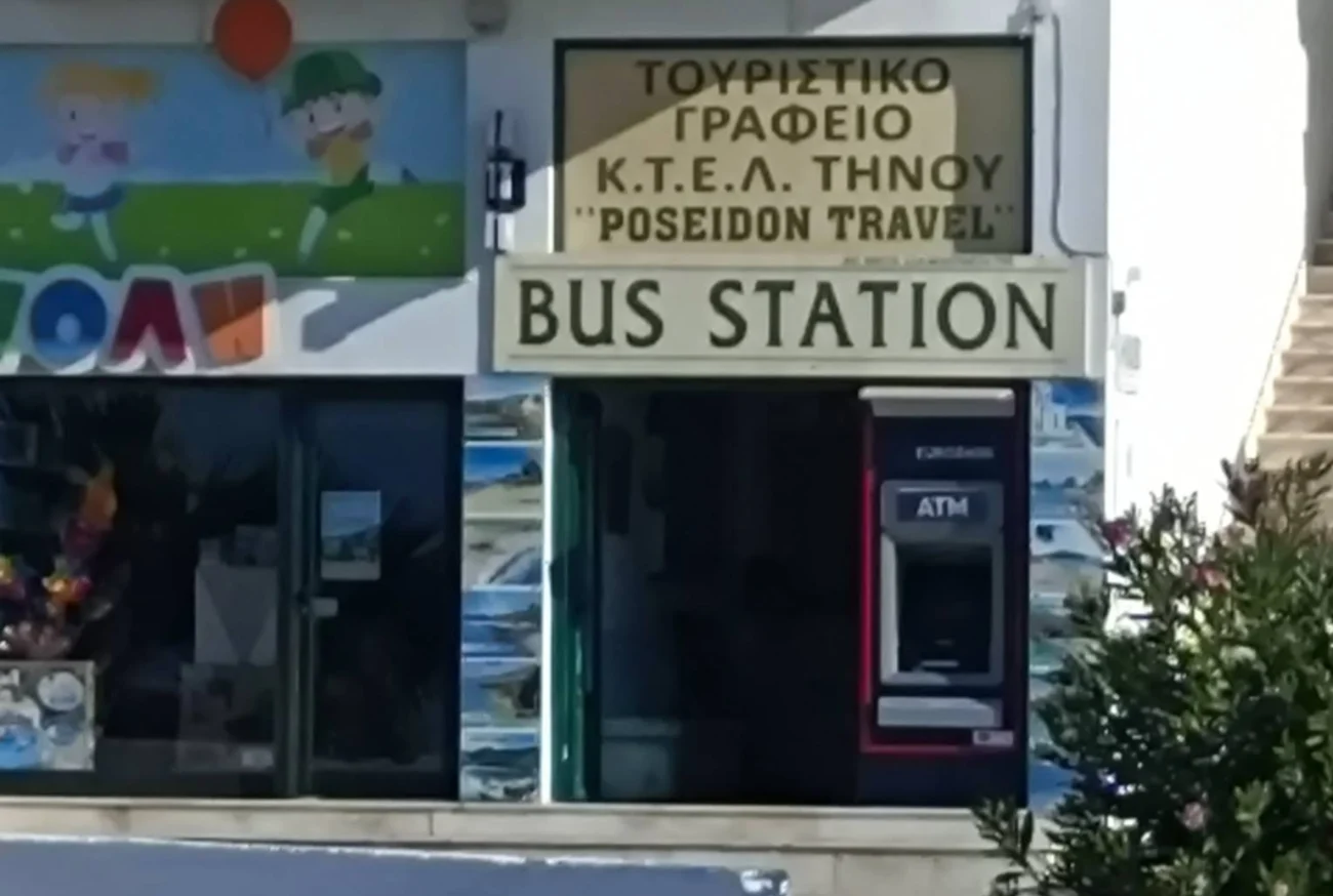 Public Bus System KTEL Tinos