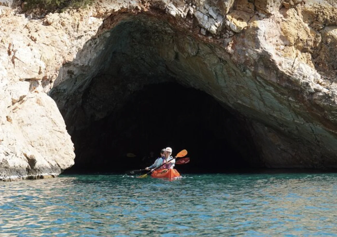 Rhenia Island Sea Caves
