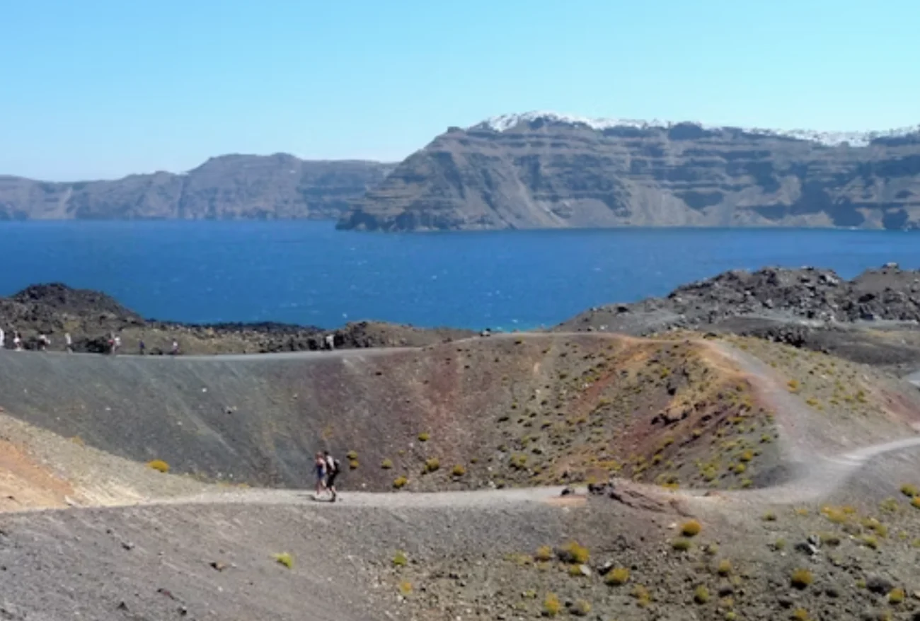 Volcano and Caldera in Santorini